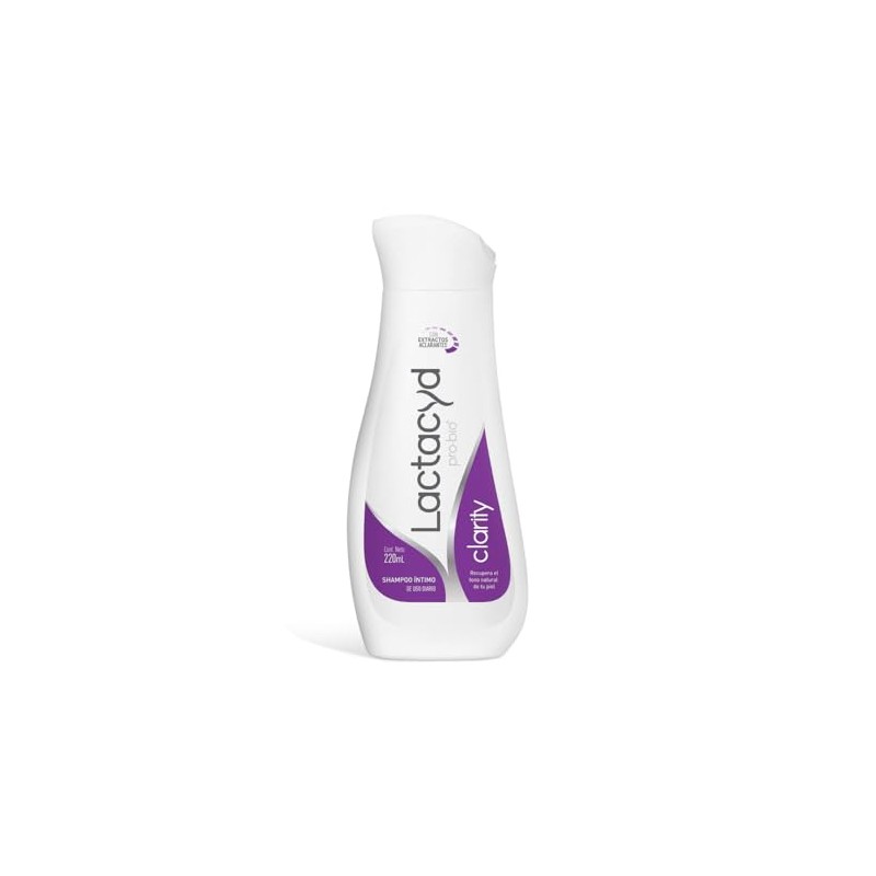 Lactacyd clarity shampoo íntimo de uso diario, 220ml