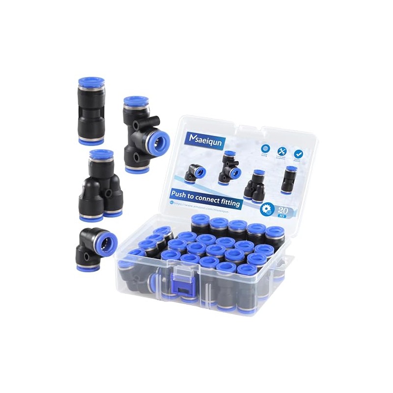 Kit De 20 Conectores De Aire Comprimido De 12 Mm