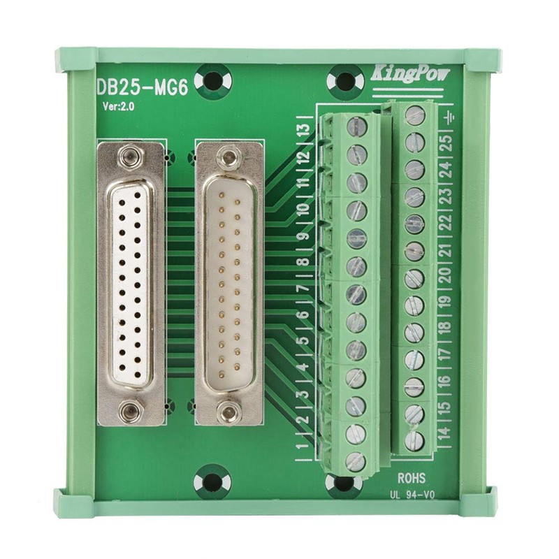 Mumusuki High Quality DB25 D-Sub DIN Rail Mount Interface Module