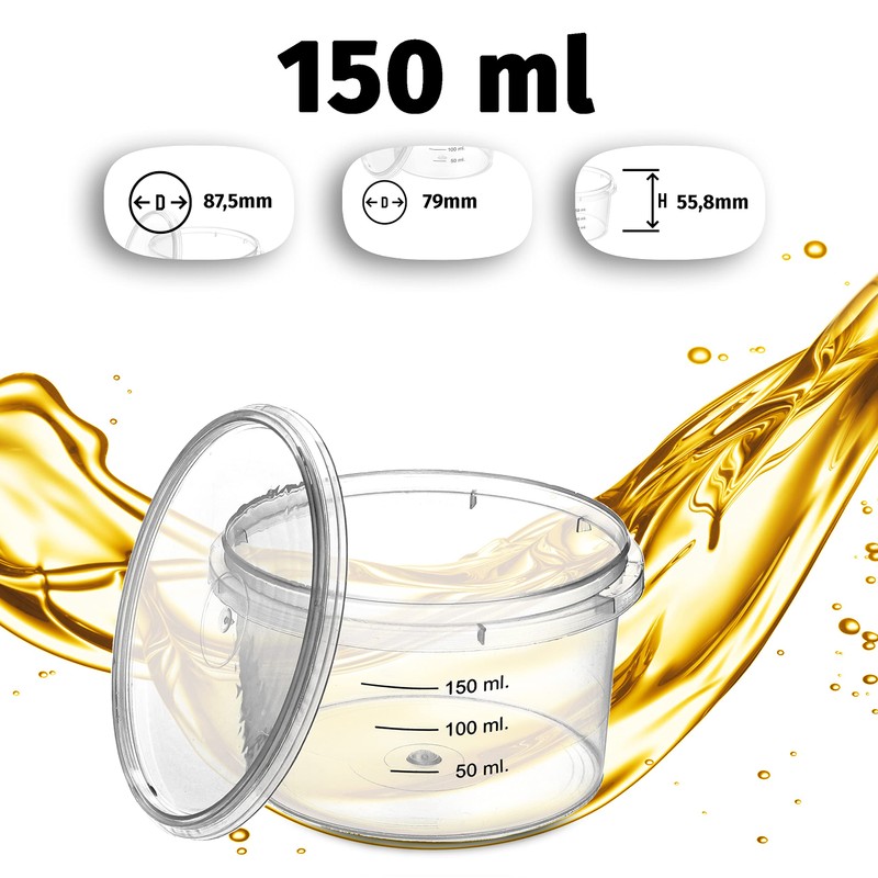 MiG Plastic Containers, Plastic Containers, Storage Box with Lid for