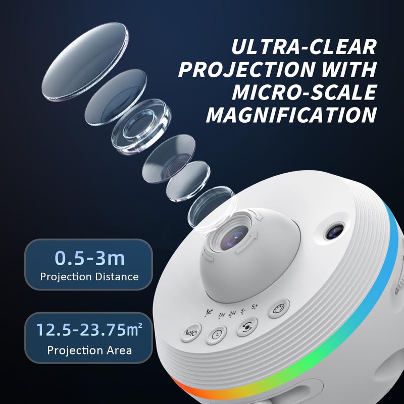 Ainael Galaxy Projector, Star Projector Home Planetarium Space Ceiling Starry