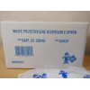 Safety Zone Disposable White Aprons (Painting/Cooking) Full Size Polyethylene 28"x46"