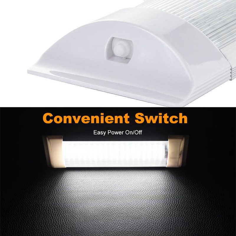 4PCS 12V LED Interior Light Bars White Lamp 4W 72