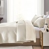 FLYMME Beige King Quilt Bedding Set Thin Lightweight Bedspreads,Modern Style