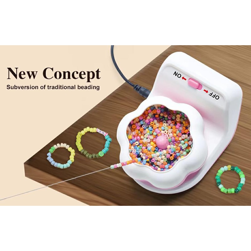 Clay Bead Spinner, 2-in-1 Electric BeadS Spinner for Jewelry Making,