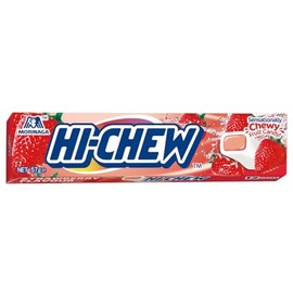 Hi-Chew Strawberry Chewy Fruit Candy 57 g (Pack of 12)