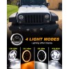 Unbranded 2007-2018 for Jeep Wrangler JK Combo 7" LED Headlights