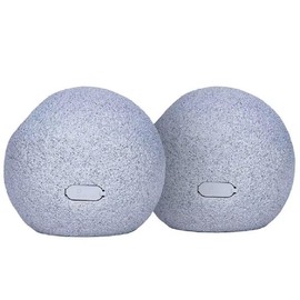 Ion Audio Geode Rock Solar Panel Rechargeable Battery Speakers 30W, Bluetooth 5.0, with 5” Full-Range Driver for Crystal Clear Sound - iSP170