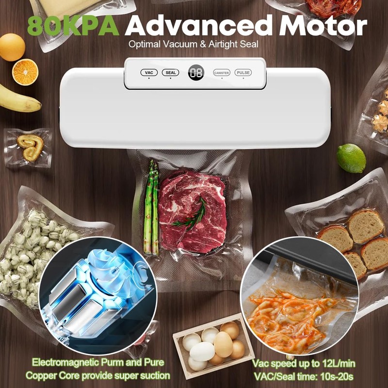 Vacuum Sealer Machine Food Vacuum Sealers for Sous Vide Cooking,
