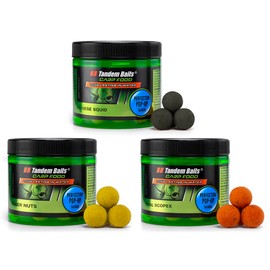 Tandem Baits Set of 3 Carp Food Perfection Pop-Up Flavour Mix No 3 Carp Pop-Ups Carp Fishing Without Effort Bait for Large Fish Fishing Carp Accessories for Professionals and Hobby Anglers 16 mm 70 g