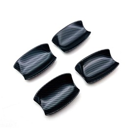 HIGH Flying for Mitsubishi Outlander 2022 2023 2024 2025 Car Exterior Accessories Side Door Handles Bowl Cup Cover Trim ABS Carbon Style 4pcs
