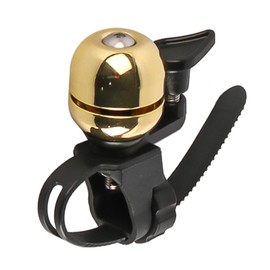 ZONADAH Bicycle Bell Bike Bell Aluminum Alloy Bike Bell Ring Loud Crisp Sound 90-100dB Manual Bicycle Horn for Mountain Road Folding Bikes Gold