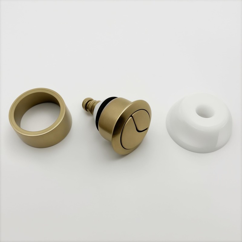Gold Toilet Flush Button Replacement for Cable Operated Concealed Cistern