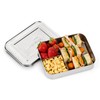 LunchBots Large Trio Stainless Steel Lunch Container -Three Section Design