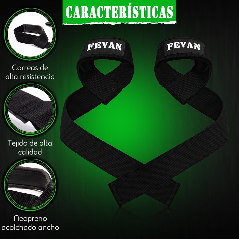 FEVAN Gym Straps, Weightlifting, Powerlifting, Gym, Dead Weight - Lifting