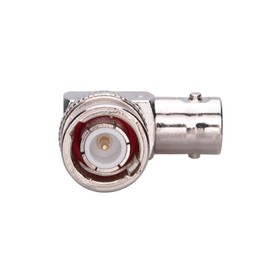 BNC 90° Right Angle Adapter Coupler Coax Connector Female to Male Socket and Plug Joiner, SDI Coaxial Cables Elbow Adaptor for CCTV Surveillance Camera DVI DAB CB Radio Antenna