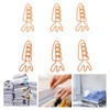 100Pcs Carrot Paper Clips Carrot Shape Strong Metal Anti Slip