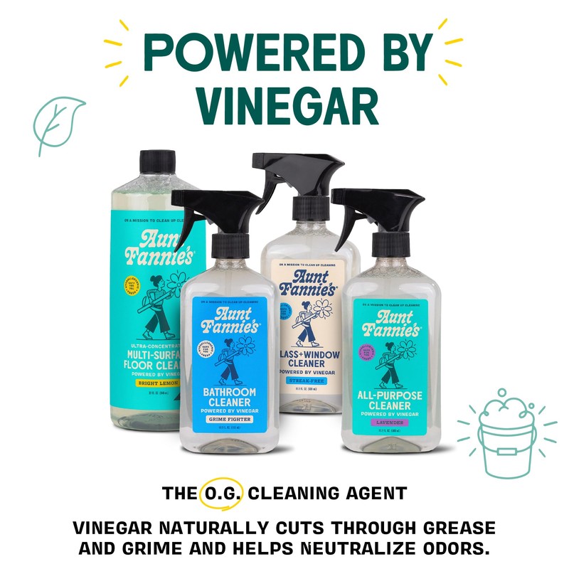 Aunt Fannie's Ultra Concentrated Floor Cleaner Vinegar Wash, Multi-Surface Solution