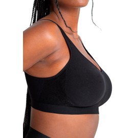 SHAPERMINT Bras for Women Wirefree - Wireless Bra, Everyday Bras Black