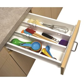 cozydiscount Adjustable Smart Divider 33/53 cm for Drawer – Create custom-made dividers for organising utensils