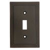 Cosmas 25053-ORB Oil Rubbed Bronze Single Toggle Switch Plate Switchplate