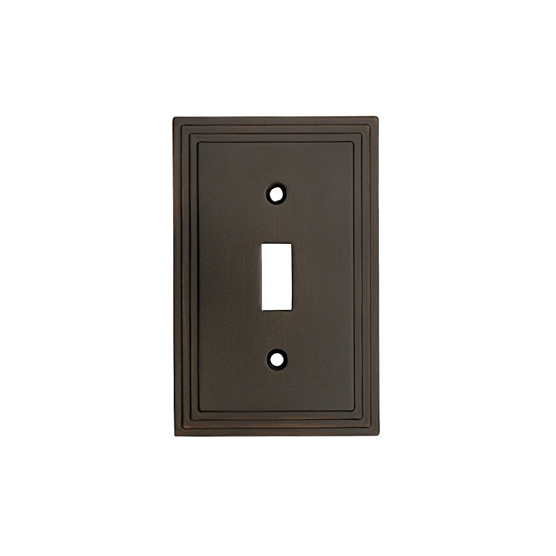 Cosmas 25053-ORB Oil Rubbed Bronze Single Toggle Switch Plate Switchplate