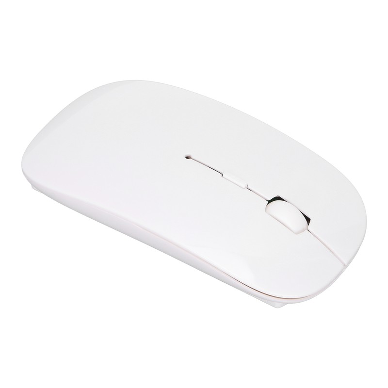 Wireless Mouse 2.4G Dual Mode 1200DPI Sensitive Slim White Laptop
