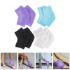 NOLITOY Moisturizing Gel Heel Socks, 4 Pairs Spa Socks Open