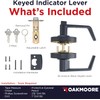 OAKMOORE Keyed Entry Commercial Door Handle | Heavy Duty Commercial