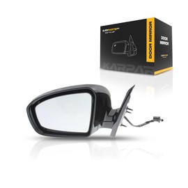 For Nissan Pathfinder 2013 2014 2015 2016 Door Mirror Driver Side | Manual Folding | Power | Non-Heated | Paintable | SV Hybrid | Replacement For 963023KA9A | NI1320242