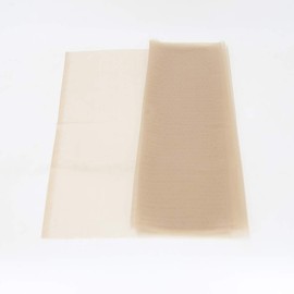 Towarm Transparent 1/2 Yard Lace Net Material for Wigs Making & Repair Wig Caps Closures and Frontals Foundation Wig Accessories 43inchx18inch (1/2Yard, Transparent)