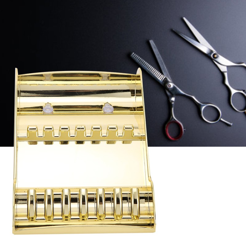 Professional Hair Scissor Storage Rack Holder Barber Shop Shears Organizer