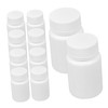 Outanaya 20pcs Empty Plastic Bottles Screw Cap Pill Vitamin Storage