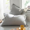 Pure Cotton Bag-Type Pillow Cover Pillowcase 2P Light Gray 74x48