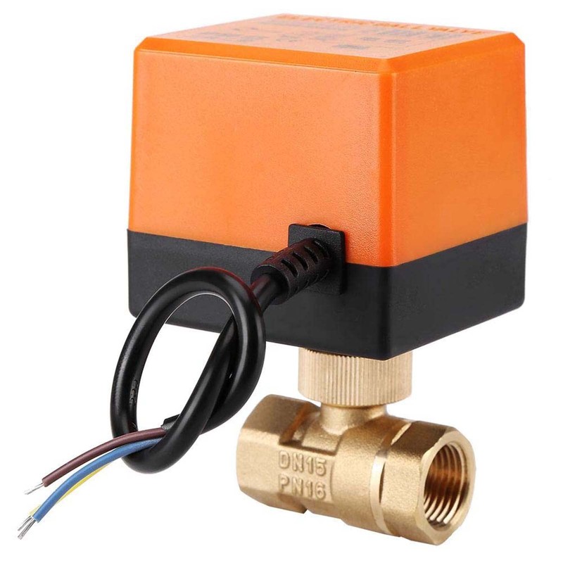 Motor Ball Valve 220 V, 2-Way Motorised Ball Valve Measuring