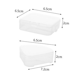 VICASKY 10pcs Makeup Sponge Holder Travel Case Transparent Powder Puff Container for Easy Storage Lightweight Makeup Organizer for Home Travel and Practical Design