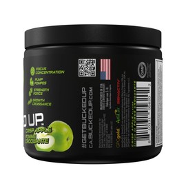 Bucked Up Pre-Workout Powder, 25 Serve (Crisp Apple)