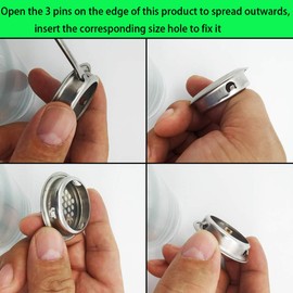 CTRICALVER 29 mm stainless steel ventilation grille, round, ventilation ventilation, stainless steel ventilation grille, ventilation grille, 30 stainless steel ventilation grille (convex)