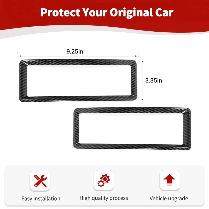 RT-TCZ for RAM Dash Air AC Vents Trim Cover Frame