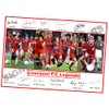 Stunning Quality Liverpool FC Legends Signed/Autographed Print. Mohamed Salah, Steven