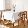 IVAPUPU 2 Pcs White Table Cloth for Rectangle 60 x