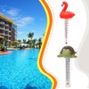 AIXXCUVQ Innovative Pool Thermometer with Flamingo Outdoor and Indoor Hot