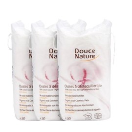 Doosnatur 100% organic cotton cleansing cotton pads 50 sheets x 3 / 두스나뚜르 유기농 순면 100% 클렌징용 화장솜 50매 x3개