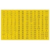 Generic 180 Bright Yellow Durable Chrome Socket Labels Stickers Easy