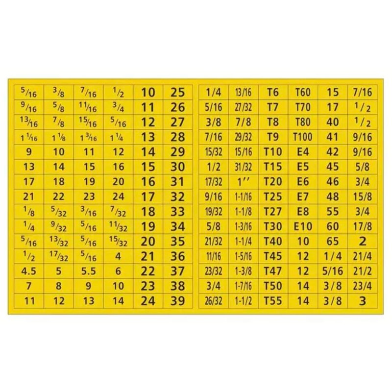 Generic 180 Bright Yellow Durable Chrome Socket Labels Stickers Easy