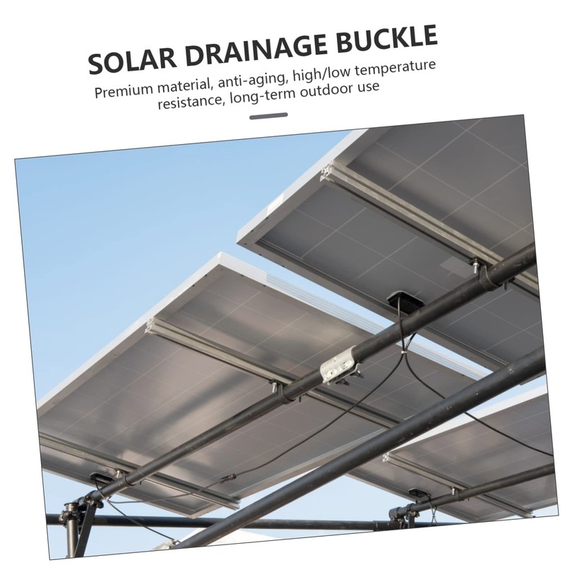 COHEALI 2sets Solar Panel Water Drain Clips Auto Remove Stagnant