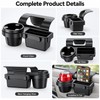 Car Cup Holder & Phone Organizer for Side Door Storage