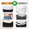HXSYKJDM 4Pcs Invisible Elastic Belts, Flat Buckle Belt, Adjustable Stretch