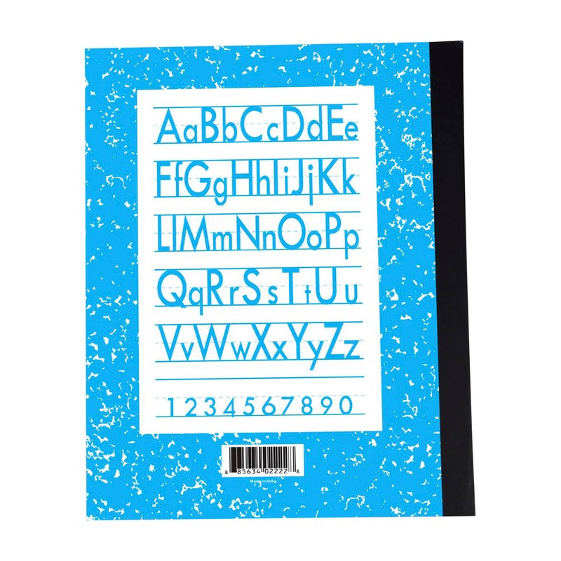 School Smart Skip-A-Line Ruled Composition Book, Grade 2, Blue, 100