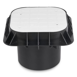 GOUNENGNAIL- Observation Well for Ground Rod, Lawn Manhole Cover Earth Pit for Grounding Electrical System, Safety Box in Small Lawns, Landscaping, and Patios, Green (12 * 12 * 8.3 inch, Round body)